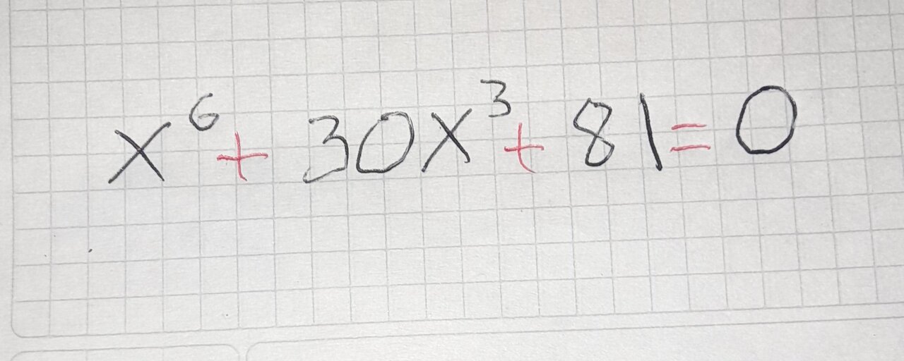 Equations of degree greater: VARIABLE CHANGE METHOD exercise1