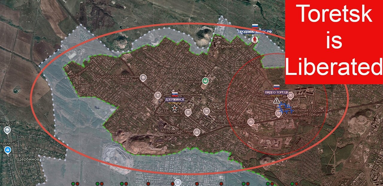 Toretsk has fallen. Russian troops have established full control over this strategic city..