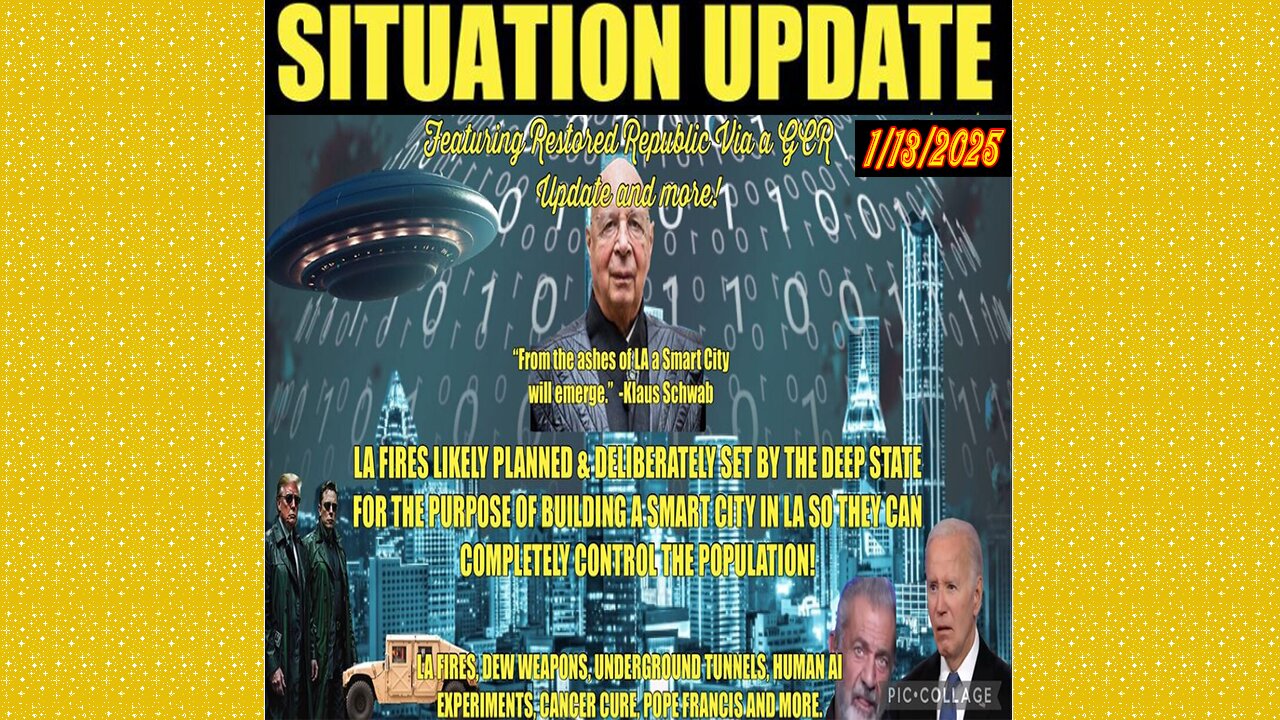 SG Anon. Juan O Savin ~ Situation Update 1/13/25 ~ Restored Republic > Judy Byington- Q+ White Hats