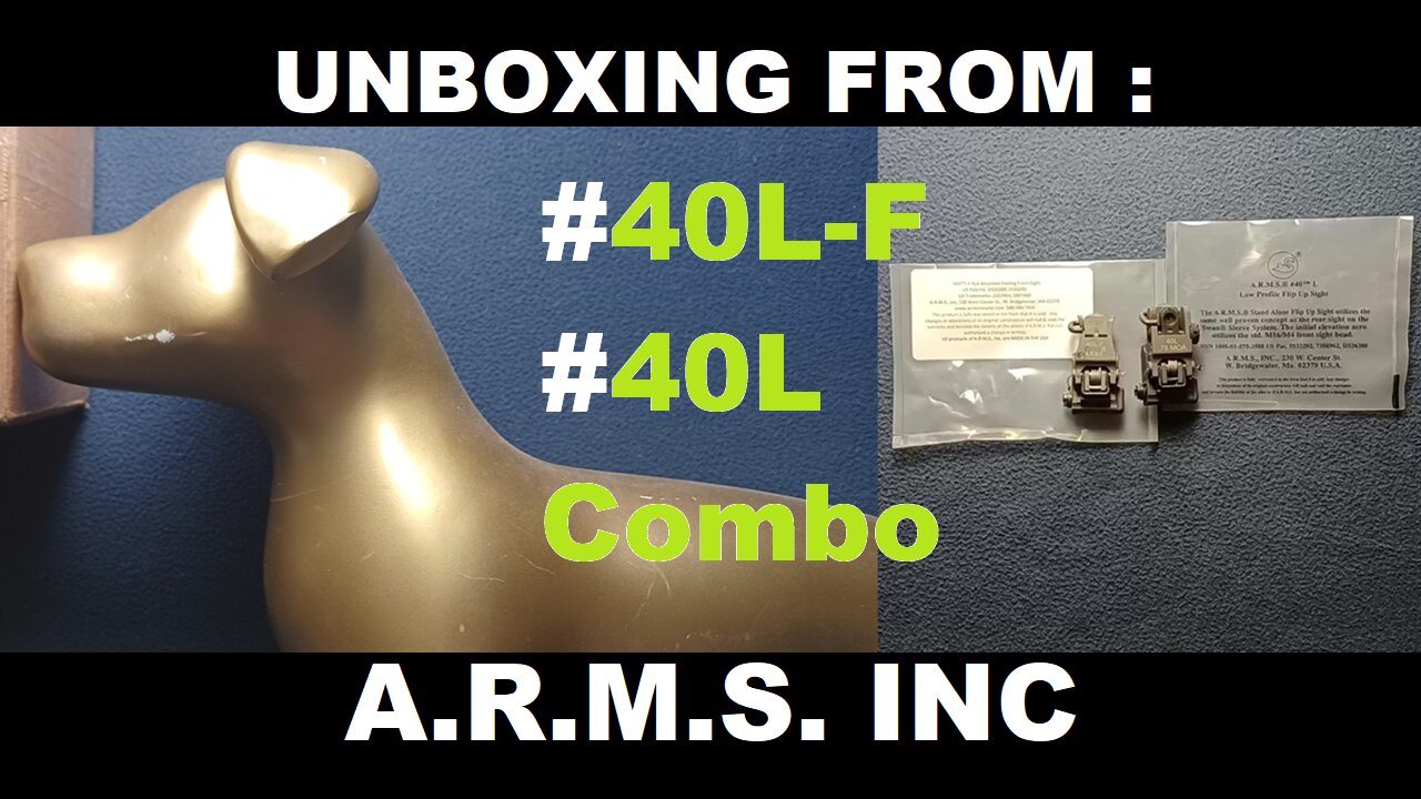 UNBOXING: A.R.M.S. Inc. #40L-F/#40L Combo (Front and Rear flip up sights)