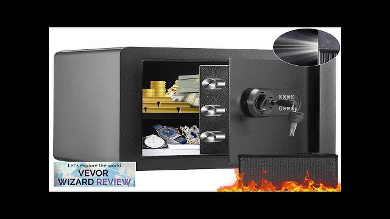 VEVOR Safe 1.2 Cubic Feet Home Safe Steel for Cash Gold 15.8x11.8x13.8 Review