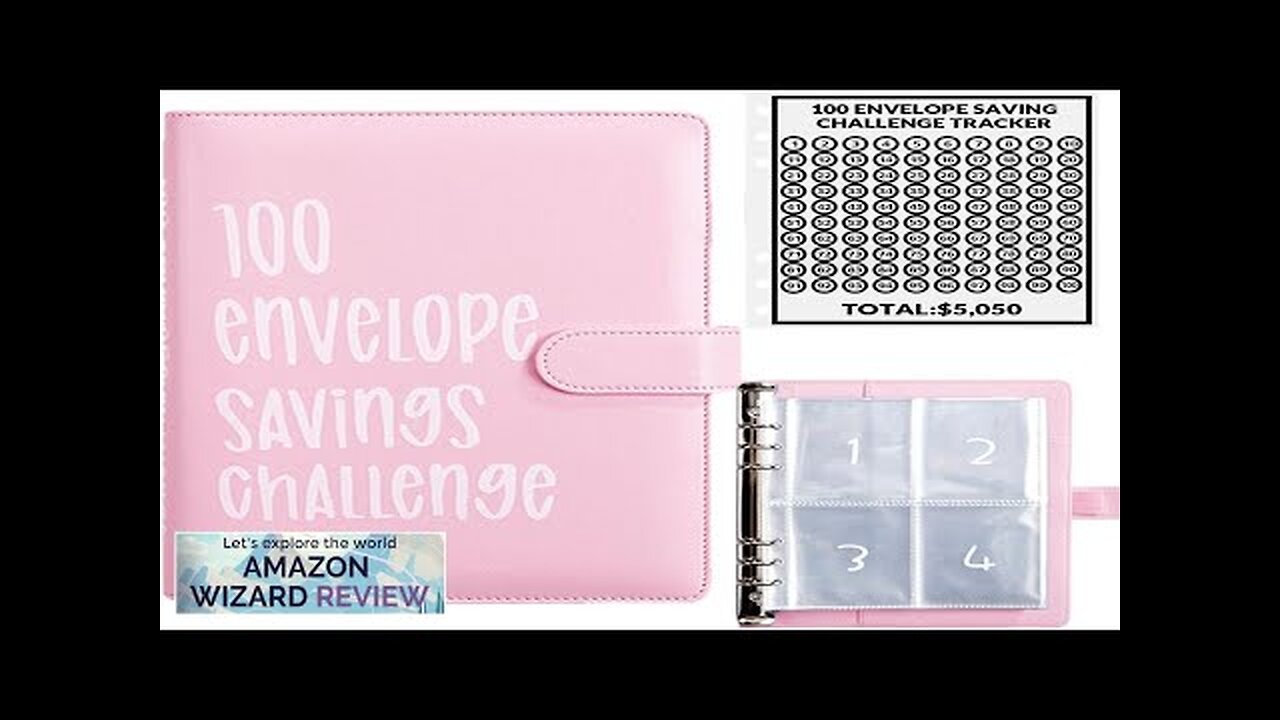 100 Envelope Money Saving Challenge Binder Fun and Easy Way to Save Review