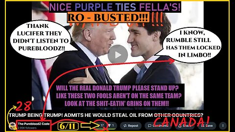 RIGHT AGAIN PUREBLOODZ!!! TRUMP/TRUDOPE RO-BUSTED! JUST LIKE WE WARNED YOU OVER A YEAR AGO!