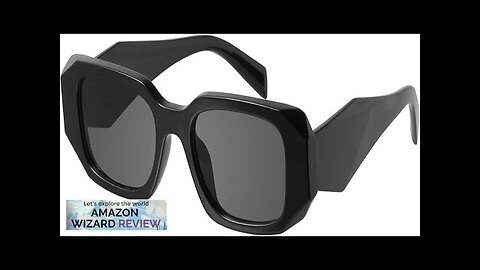 mosanana Trendy Rectangle Sunglasses for Women Men-Goulding Review