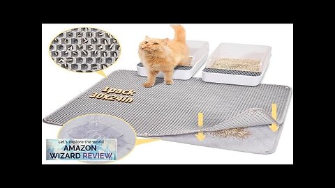 Fostanfly Cat Litter Mat Large Urine Proof Litter Trapping Mat Double Layer Review