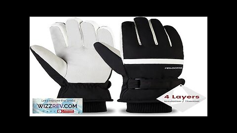 Winter Ski Gloves Men Snow Warm Thermal Gloves Waterproof Windproof Anti Slip Review