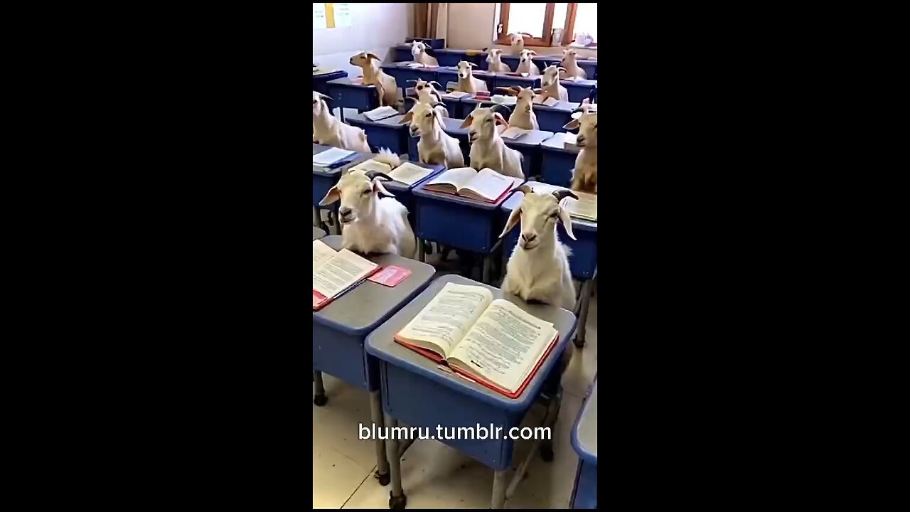 goats on school