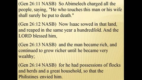 Gen 26 - Did you know? Isaac feared for his life the same way Abraham did and he used the same lie.