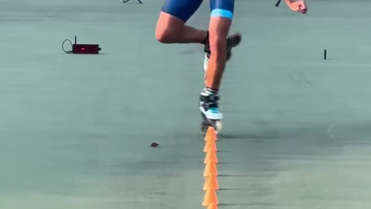 You Won’t Believe How Fast This Skater Weaves Through Cones!"