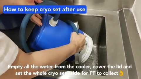 Cryo Cold Compression Therapy Device with 4 Different attachments Ankle Knee Shoulder Back