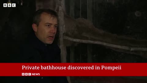 Archaeologists make ‘once-in-a-century’ discovery at Pompeii | BBC News