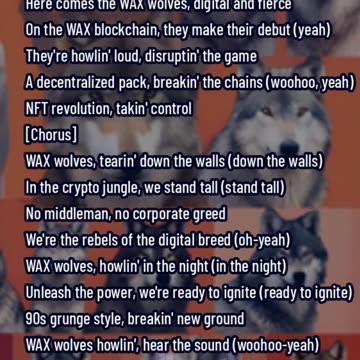 WAX Wolves Rock Song - Copyrirght Free