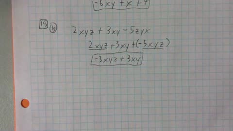 Saxon Algebra 1 Lesson 18 (b)