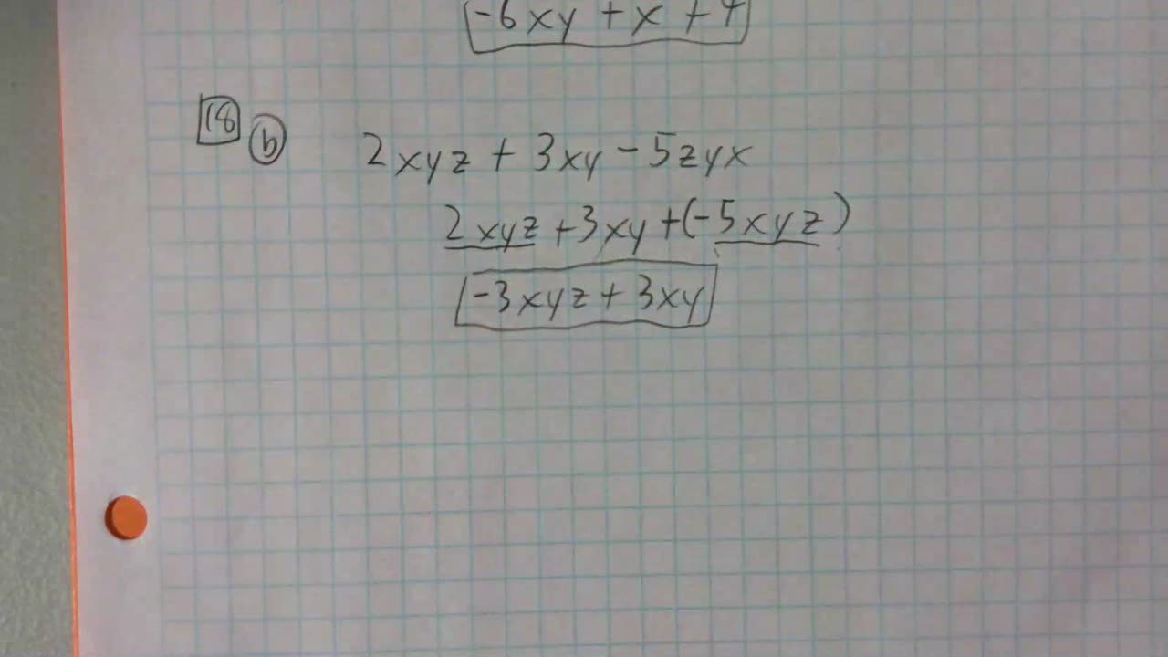 Saxon Algebra 1 Lesson 18 (b)