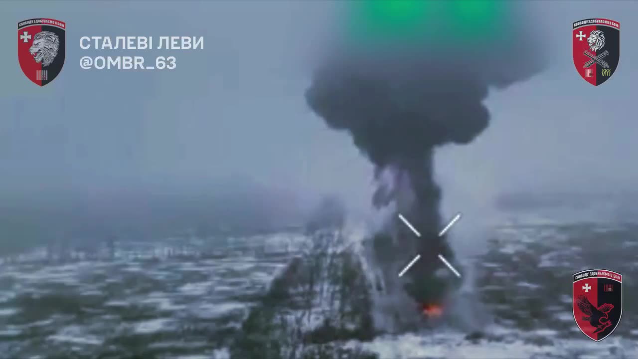 Russian TOS-1 Taken Out by Ukrainian Artillery from 10km Away(INSANE Detonation)