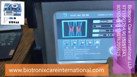 Pneumatic Shockwave Therapy ESWT Extracorporeal 10 Bar with 10 Treatment Area 3 Spare Bullets