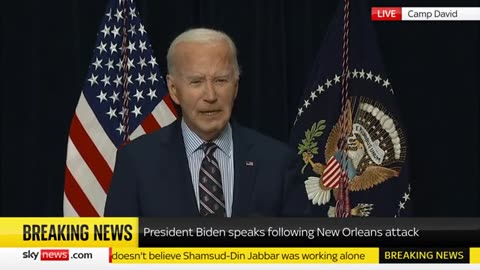 US President Joe Biden holds news conference following Port Orleans attack