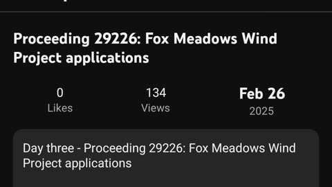 AUC Proceeding #29226 Fox Meadows Wind Day 3 part 1