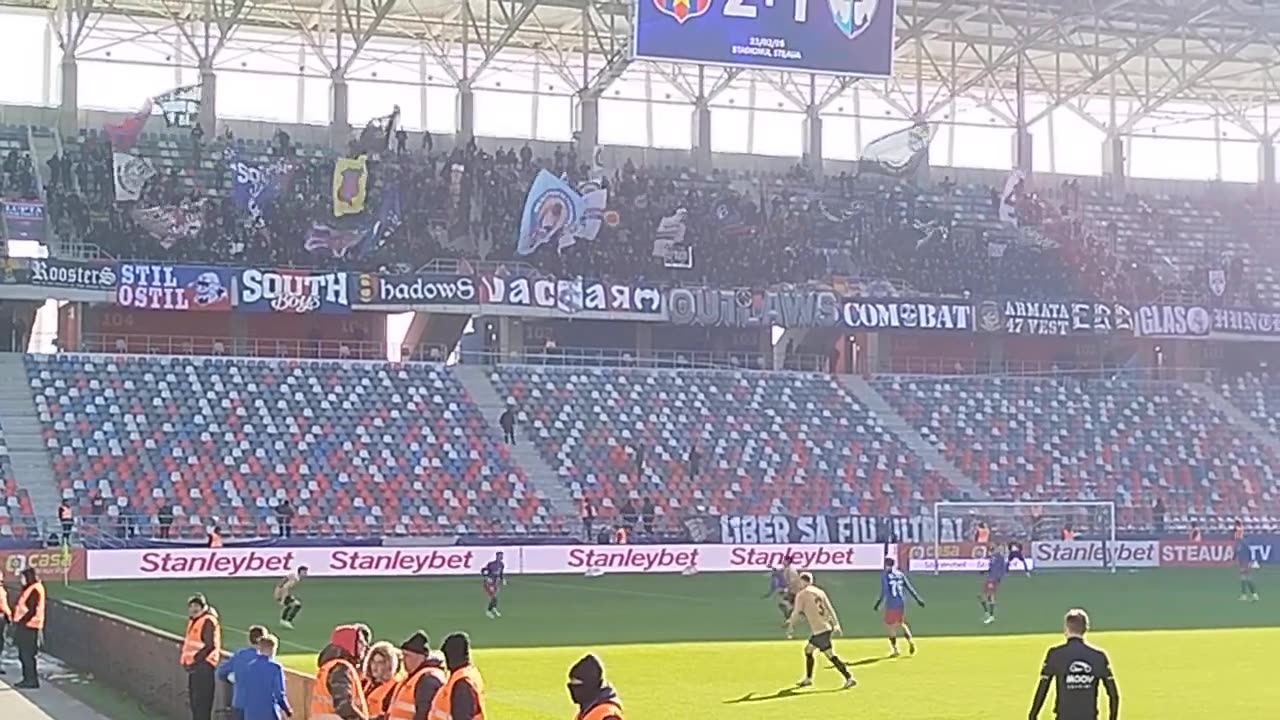 Steaua vs Voluntari. Cainii erau in gara, Armata le dadea papara ... Liga 2 Romania 22.02.2025.mp4
