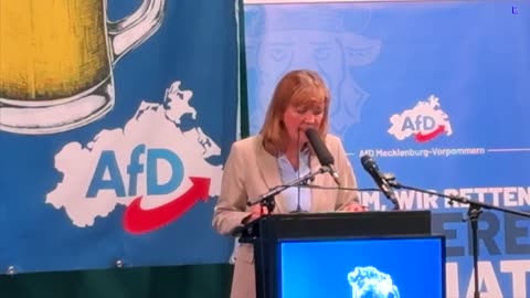 Demmin - Inken Arndt - AfD Politikerin beim politischer Aschermittwoch 05-03-2025