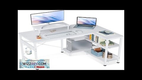 ODK 40 Inch Small L Shaped Computer Desk with Reversible Storage Shelves Review