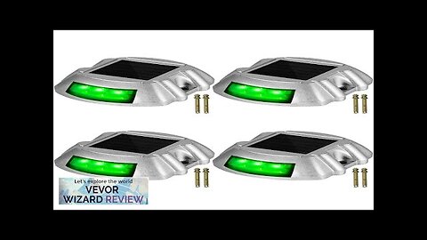 Vevor Driveway Lights 4-Pack Solar Driveway Lights with Switch Button Solar Deck Review