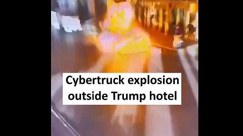 CyberTruck at Trump hotel explodes