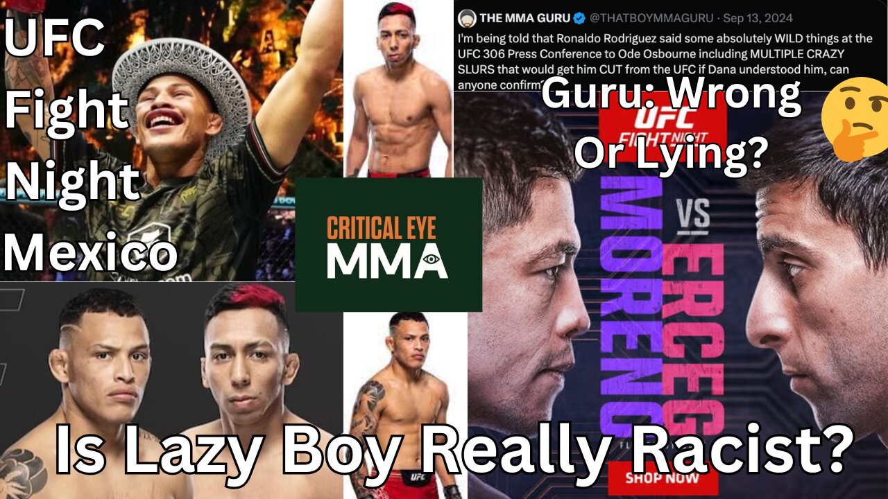 UFC: Ronaldo 'Lazy Boy' Rodriguez vs Kevin Borjas. Racist Spanish Lessons With CriticalEyeMMA