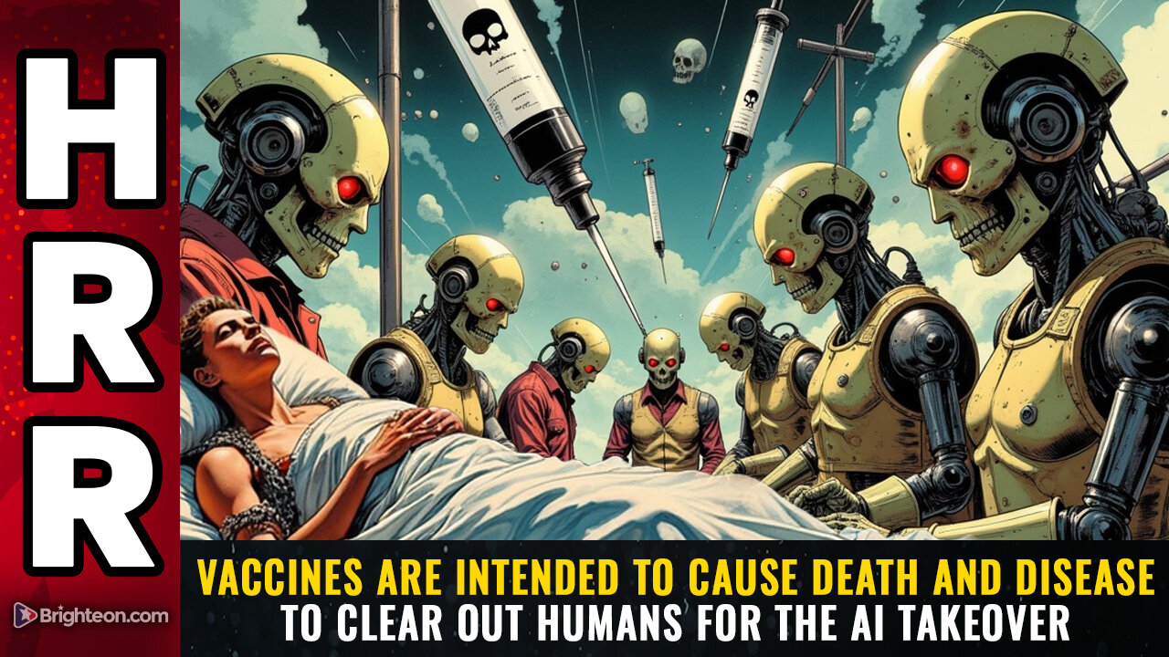 Vaccines are INTENDED to cause DEATH and DISEASE to clear out humans for the AI takeover