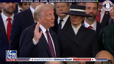 President Trump Takes the Oath of Office