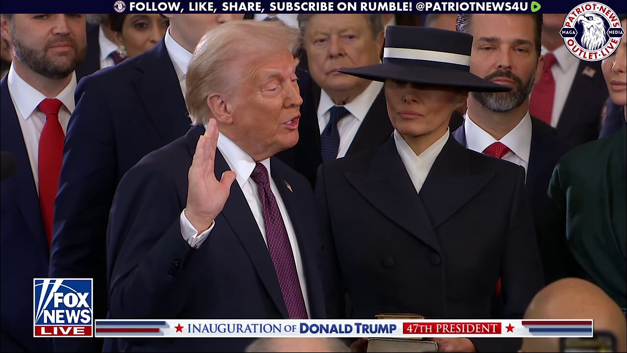 President Trump Takes the Oath of Office