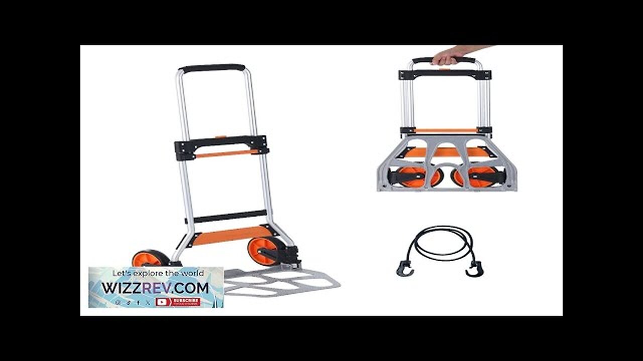 VEVOR Folding Hand Truck 275 lbs Load Capacity Aluminum Portable Cart Convertible Review