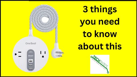 3 things to know about the One Beat Power Strip Surge Protector with USB C