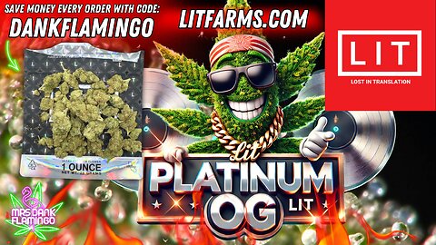 Enjoying Platinum OG from LIT Farms! Mrs Dank Flamingo Review!!