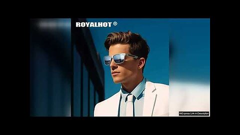 RoyalHot Men's Polarized Square Frame Aluminum-magnesium Colorful Film Eyewear Mixed Color Review