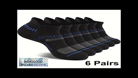 6 Pairs Men's Sports SocksAnti Odor & Sweat Absorption Cotton Ankle SocksOutdoor Review