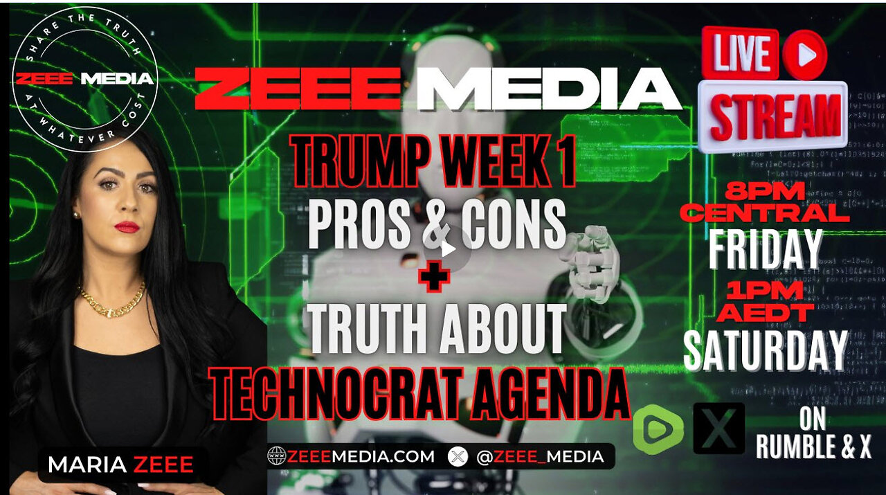 Trump Week 1 Pros & Cons + Truth About Technocrat Agenda - Maria Zeee