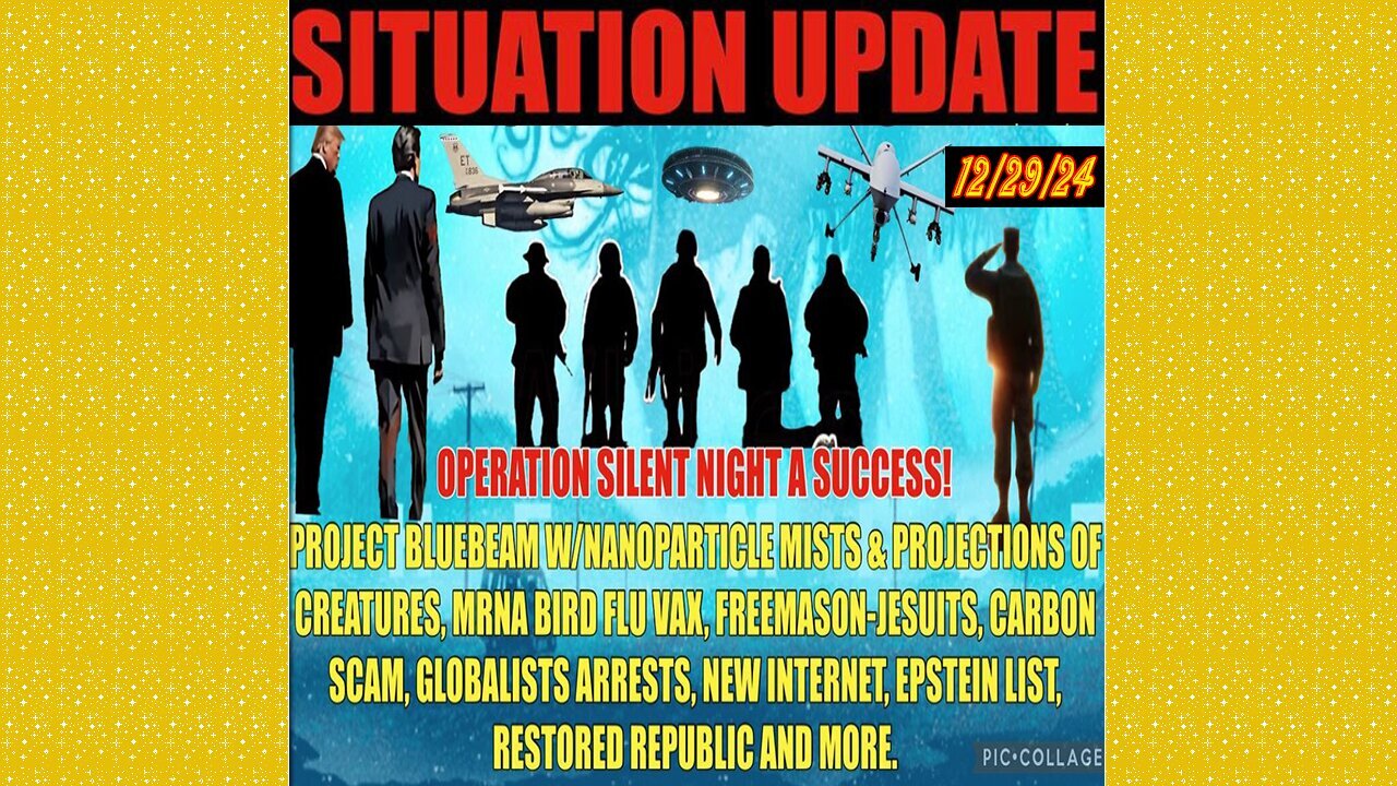 SITUATION UPDATE 12/29/24 - No way out, Sky Event W/Fog & Monsters, Globalists Arrests, WW3