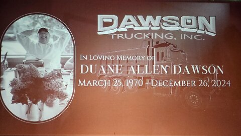 Duane Allen Dawson Memorial January 4, 2025 Valley Bible Church, Valley WA.