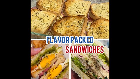 3 sandwich recipes