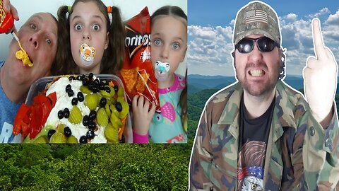 Bad Baby Giant Nachos And Candy Challenge Toy Freaks Victoria Annabelle Freak Daddy - Reaction! (BBT)