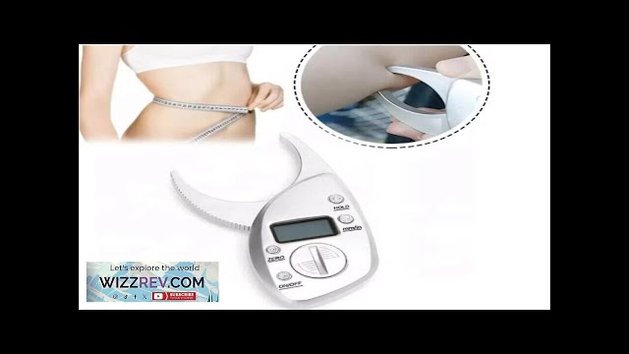 Electronic Digital Body Fat Caliper LCD Display 11x5.5x2 cm Measure Skinfold Thickness Review