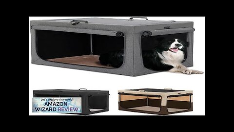 Petsfit Dog Crates for Large Dogs Adjustable Design Soft Kennel with Chew Review