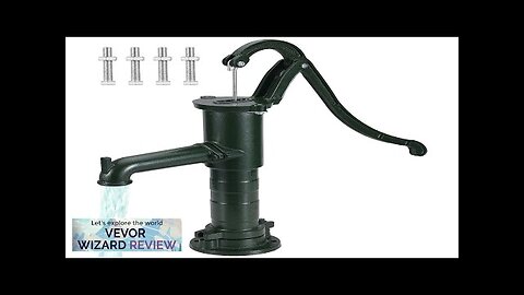 VEVOR Antique Hand Water Pump 14.6 x 5.9 x 26 inch Pitcher Review