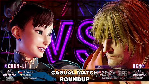 Kuya Kalbo SF6 Casual Match Roundup. Chun Li 4 star Diamond Rank [Hori Fight Stick]