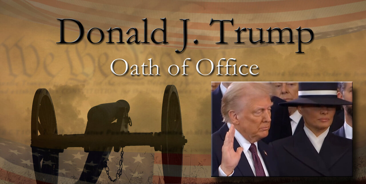 Inauguration of Donald J Trump ~ Oath of Office