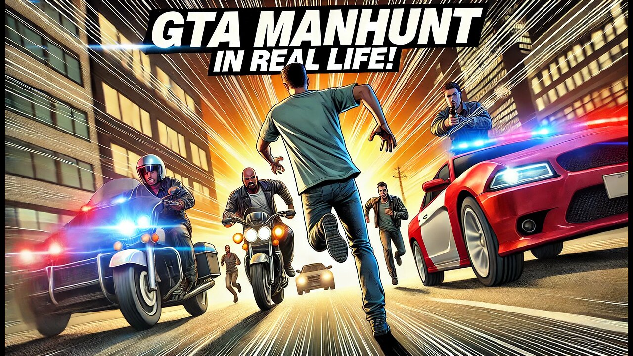 GTA Manhunt In Real Life!