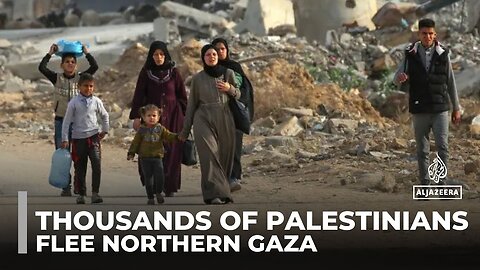 Mass displacement: Thousands of Palestinians flee northern Gaza