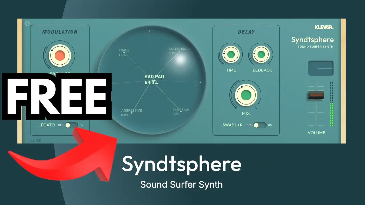 The Best FREE Synth Plugin by Klevgränd! Discover SyndtSphere VST AU