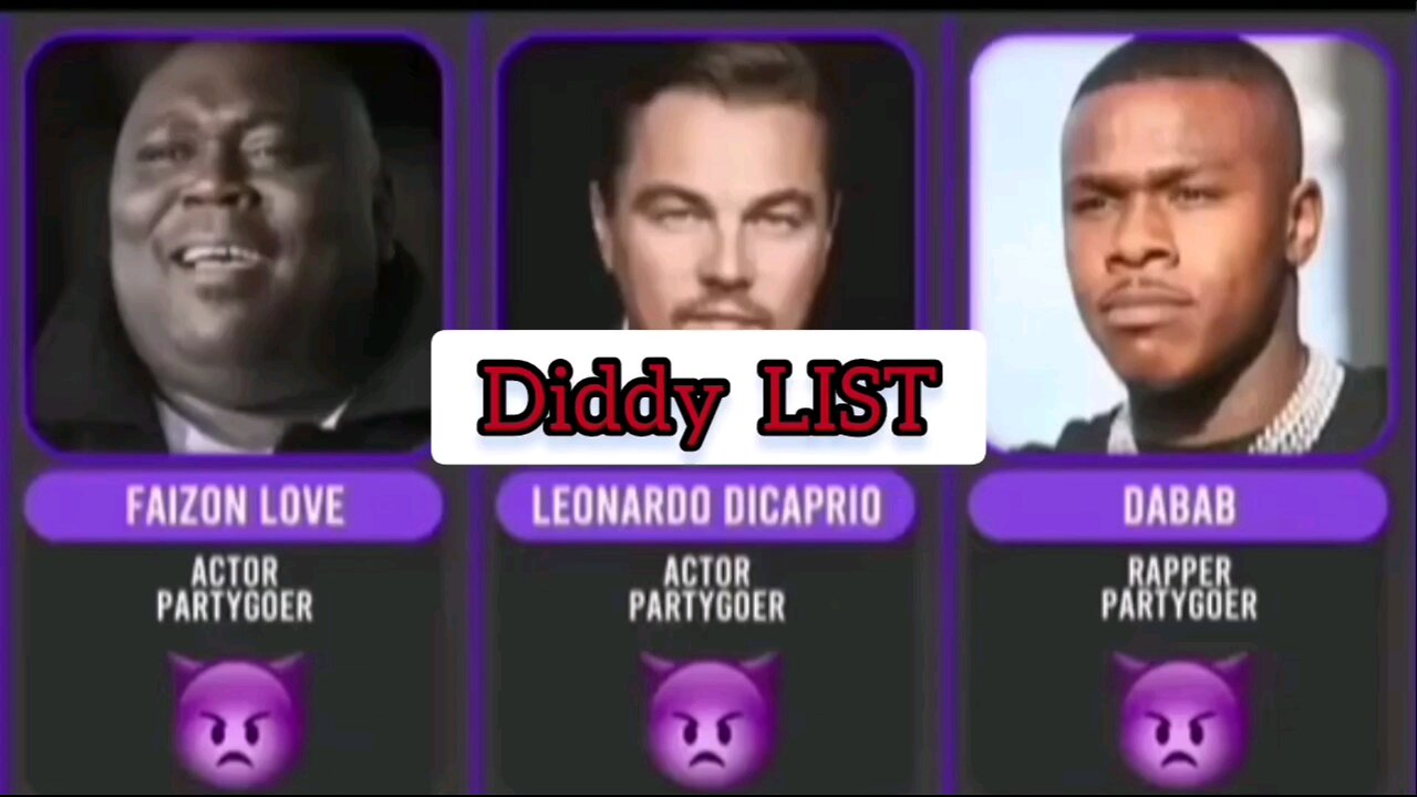 The Pdiddy list exposed